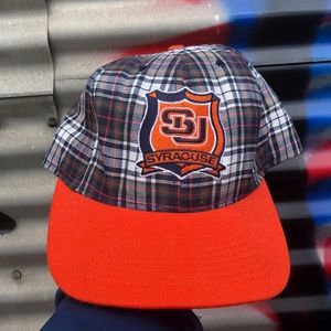 Vintage Syracuse University Plaid SnapBack